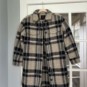 Brand New, never worn! Rails, Jaro buffalo check mid-weight jacket, size small
